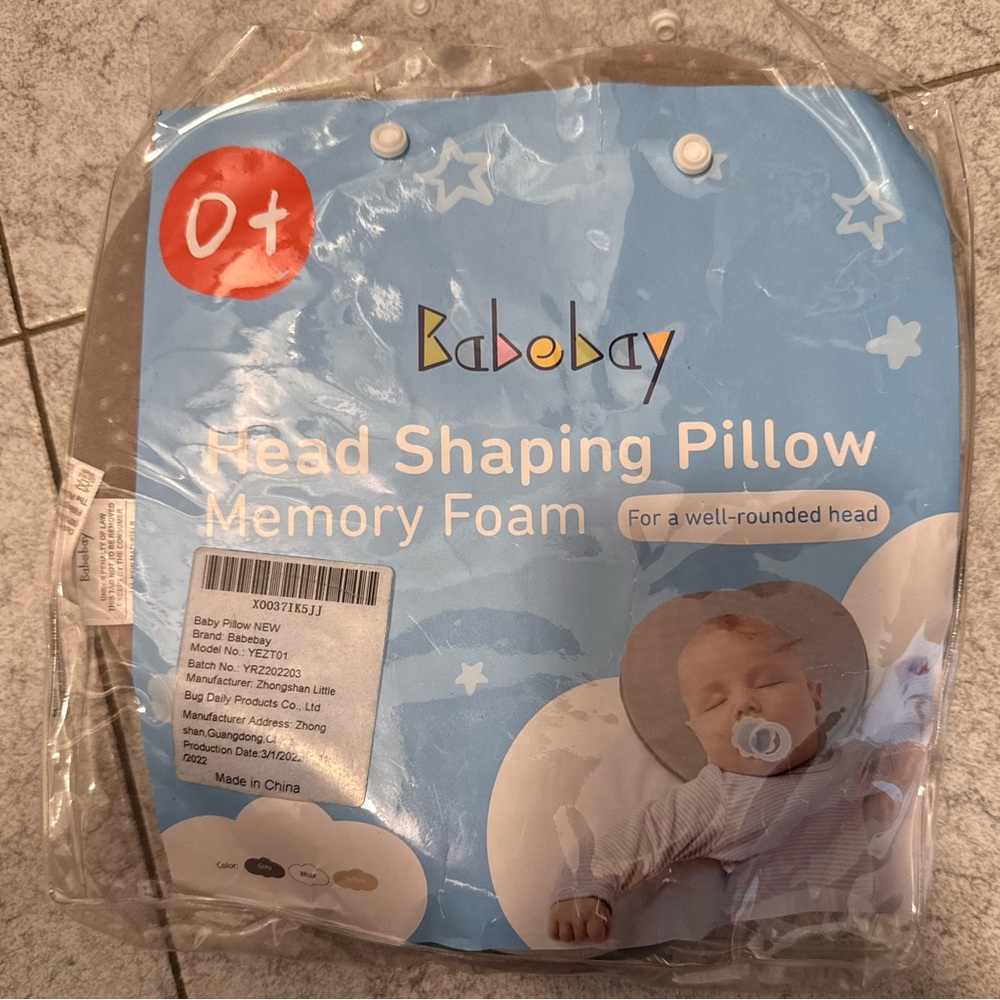 Babobay Baby Head Shaping Pillow